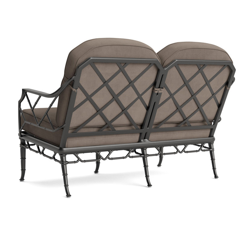 Calcutta Outdoor 2 - Seat Loveseat, Fusion Charcoal, Textured Pewter