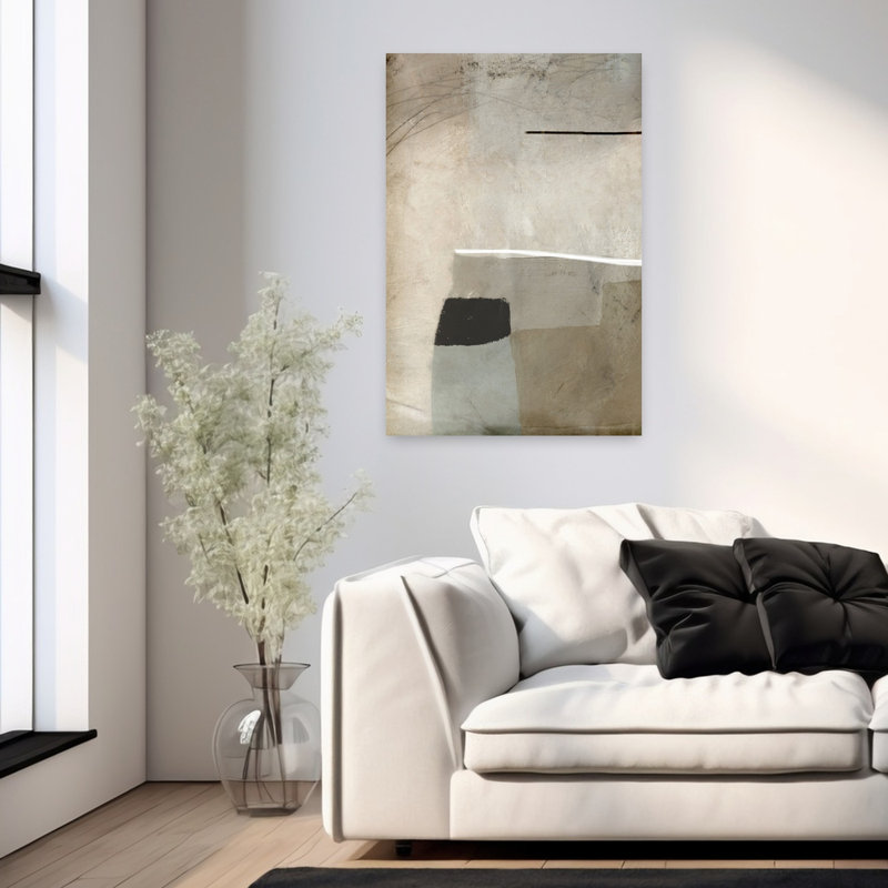 Art contemporain contemporain abstrait, H 36 po x l 24 po