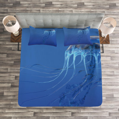 Jellyfish Coastal Coverlet