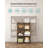 Sturdy Rustic Cube Storage Organizer, Customizable 6-Shelf Unit For Office And Garage, Black Finish