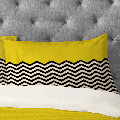 Bianca Green Chevron Pillowcase