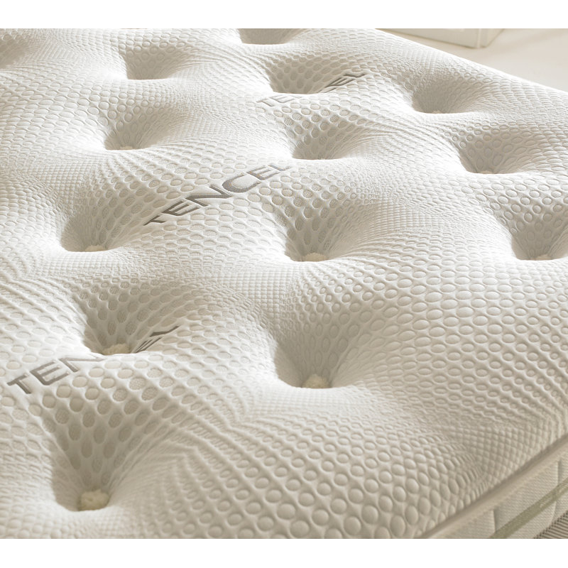 Tencel Upholstered Bed with Mattress, No Drawer, Small Double