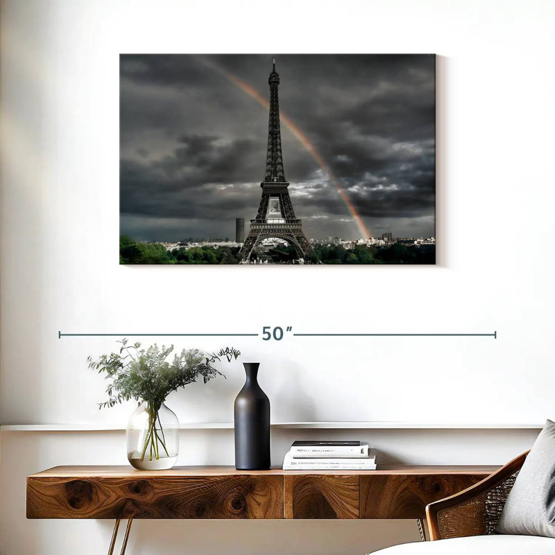 Kavia Rainbow Over Eiffel Tower, 24" H x 36" W