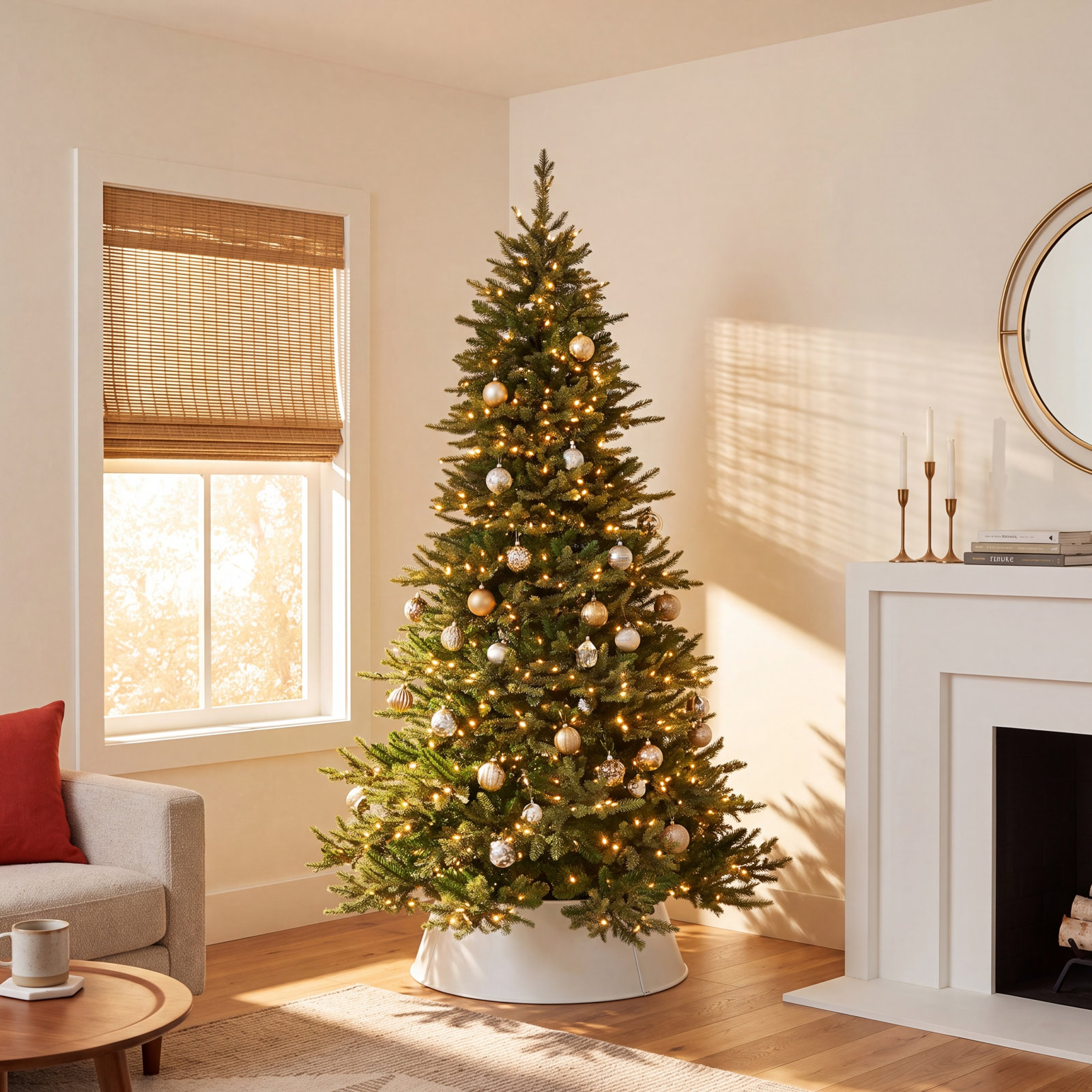 90' Lighted Artificial Christmas Tree