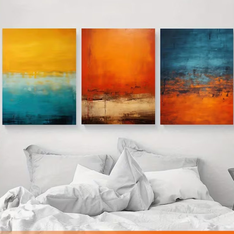 3 Piece Wrapped Canvas Print, 40 cm H x 30 cm W