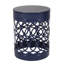 Table de bout en fer moderne - bleu marine, thermolaquée, l 12,00 po x P 12,00 po, côté bleu moderne, antirouille, l 13,45 po x H 16,00 po-555575260