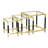 Hazleigh Glass Top Nesting Tables