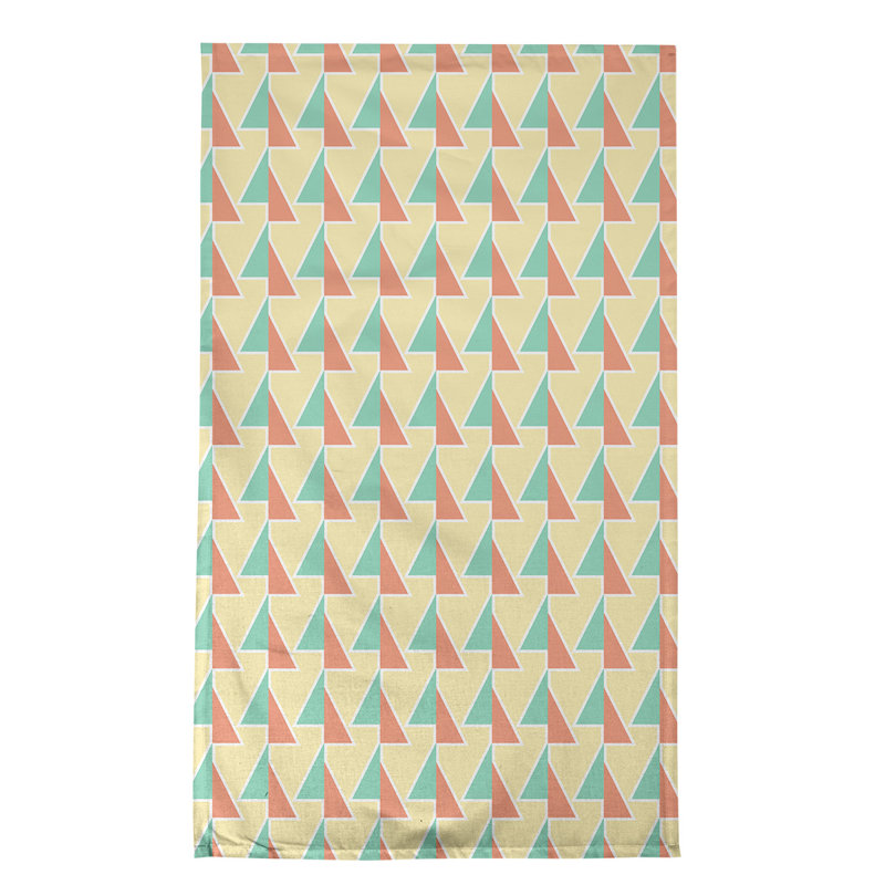 Jordao Tea Towel Kitchen Towel, Green/Red/Yellow, Poly Twill