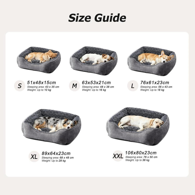 Pet Bed, 23cm H x 76cm W x 61cm D