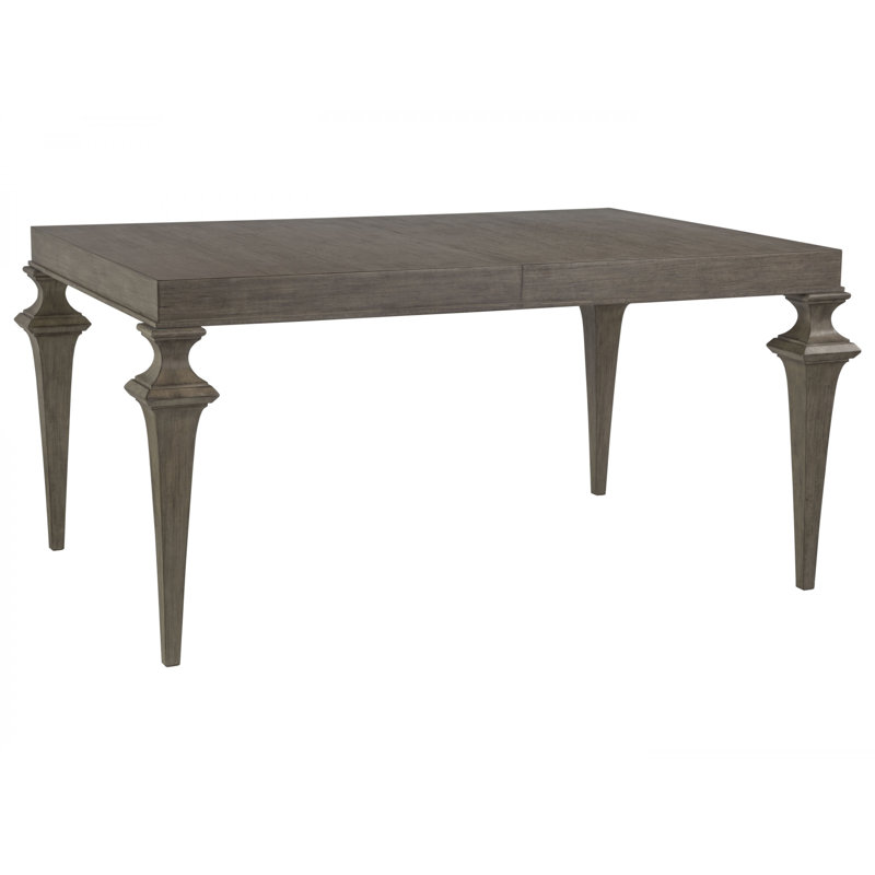 Transitional Grigio Mahogany Extendable Dining Table 63"-85"W