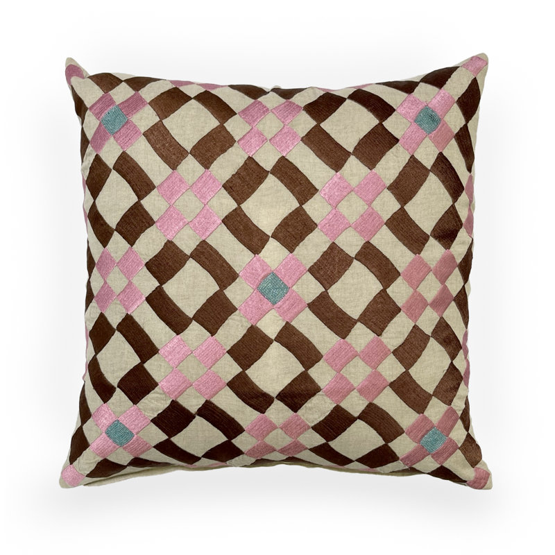 Serengtti Geometric Linen Throw Pillow