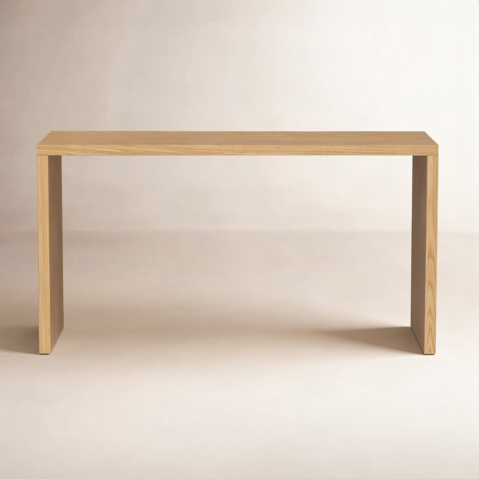 Carson 55" Writing Desk, Beige