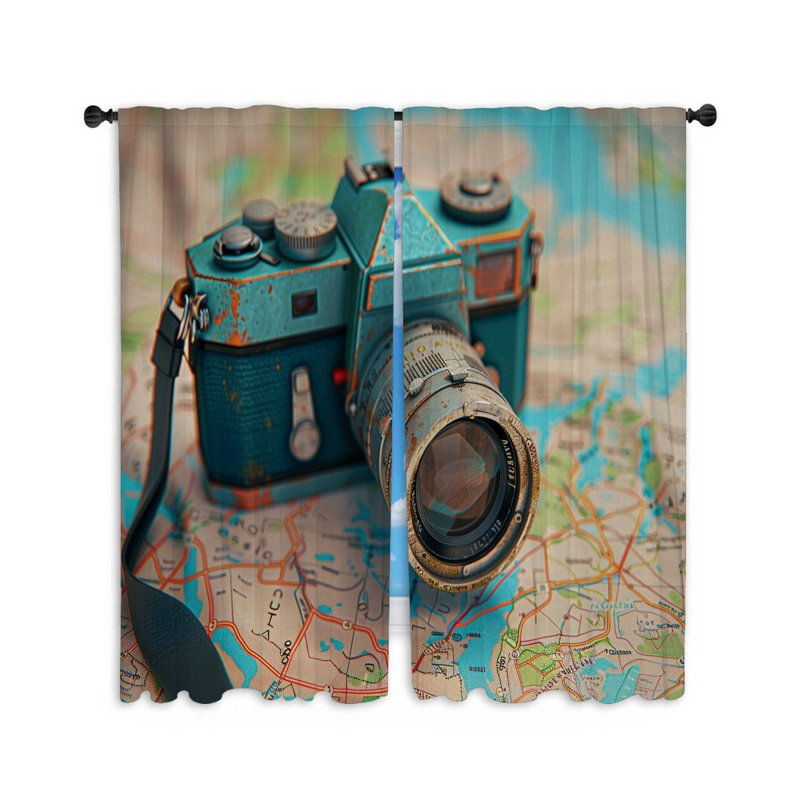 Paire de rideaux obscurcissant en polyester Jasmely, L 56 po x L 80 po