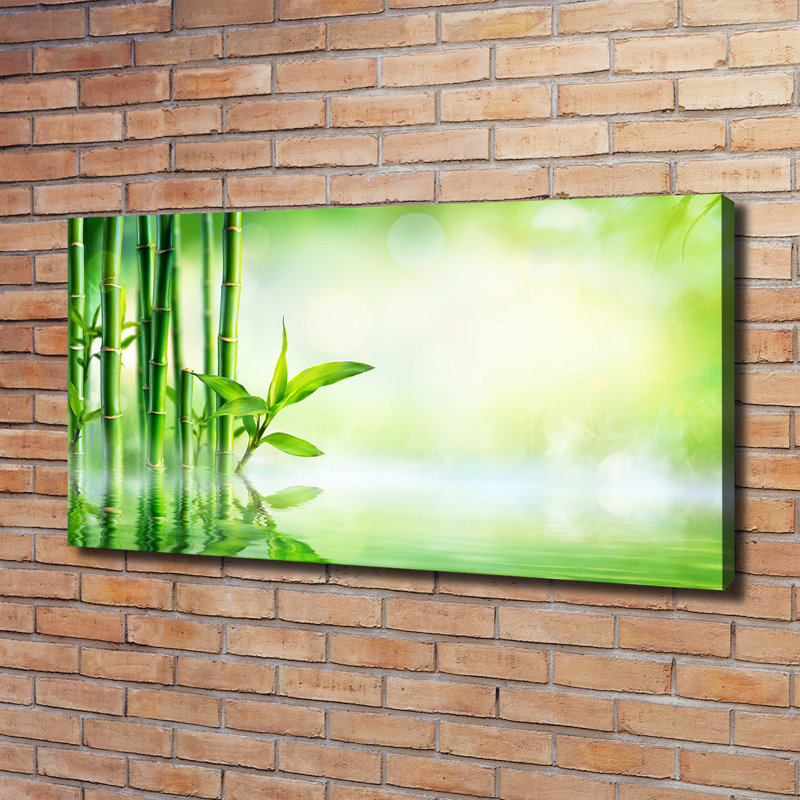Bamboo 1 Piece Wrapped Canvas Wall Art