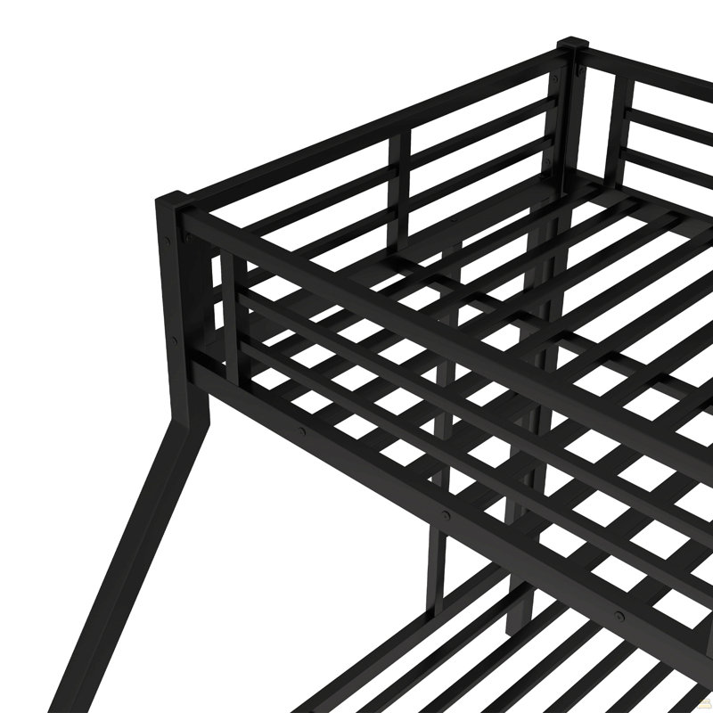 Lit superposé simple TG, Simple TG sur grand, Black