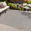 Tapis intérieur / extérieur noir / gris clair Chevron-69807258