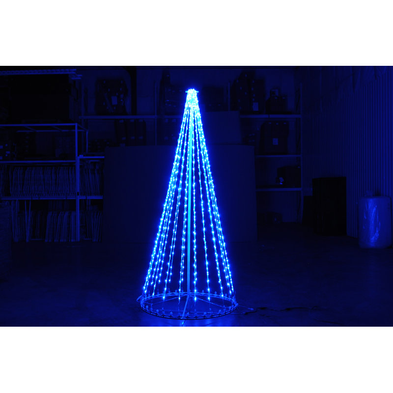Arbre à DEL 3-D (bleu 1615), H 72 po x l 24 po x P 12 po, bleu