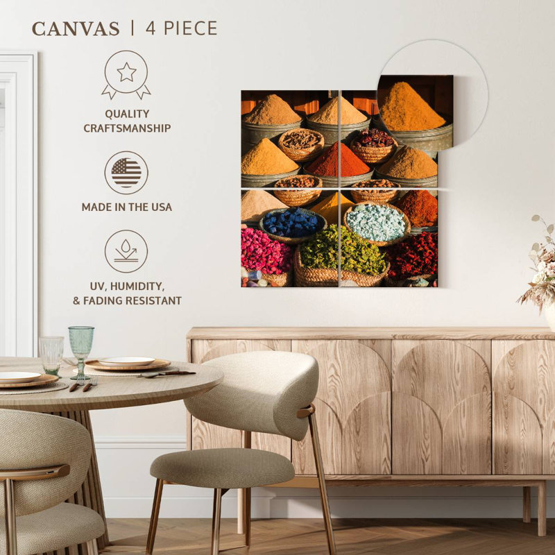 Marrakesh Market Spices, 18" H x 18" W