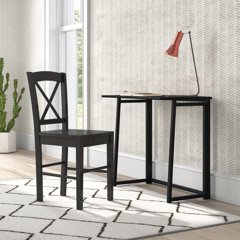 Bureau pliant Anyhia, Noir