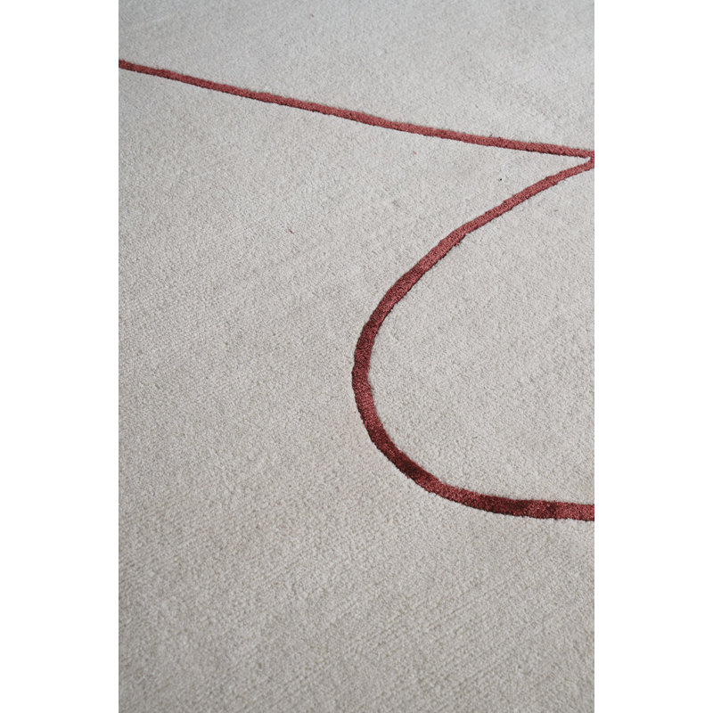 Plexa Ruby Area Rug, Rectangle 4' x 6'