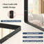 Molly Tempered Glass and Metal Framed French Cleat Mounted Wall Bathroom / Vanity Mirror-1126552158-1126530365-1094644534