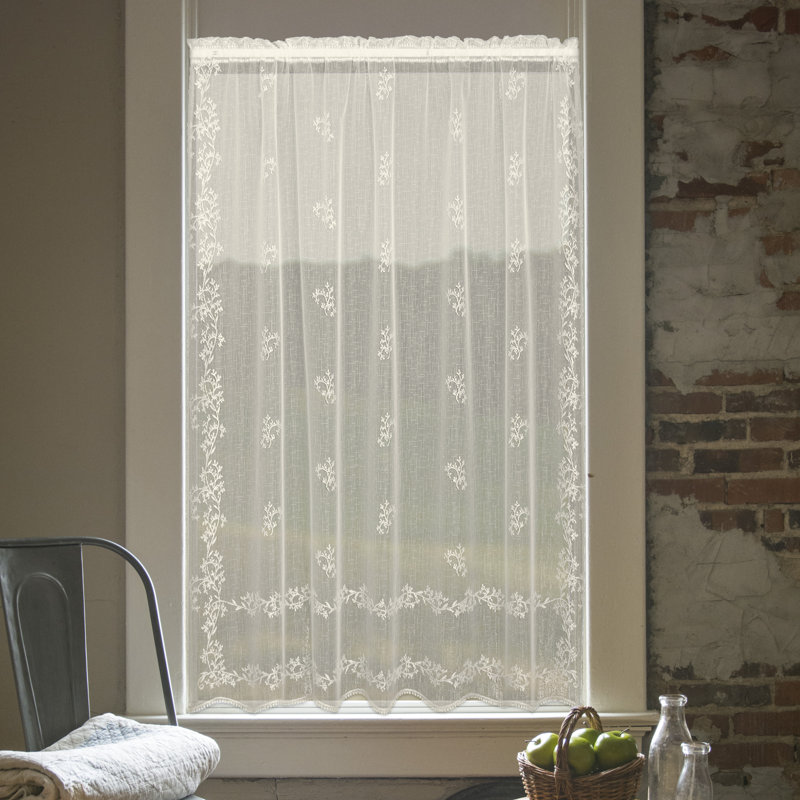 Semi Sheer Curtain Single Panel, 60" x 96"