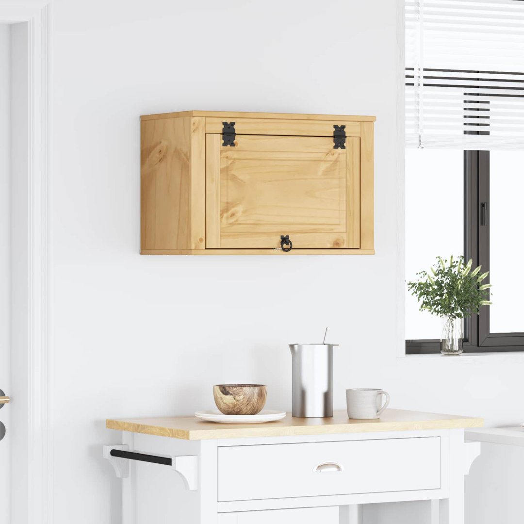 Vidaxl Cabinet With Storage SKI Honey Brown Solid Pine Wood Modern Furniture