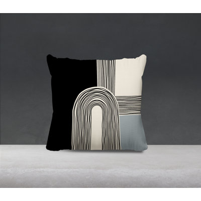 Cassie Abstract Outdoor Reversible Throw Pillow