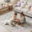 Tapis floral lavable à la machine avec envers antidérapant pour salon, salle à manger et chambre à coucher Kaldi Kaldi-1427816167
