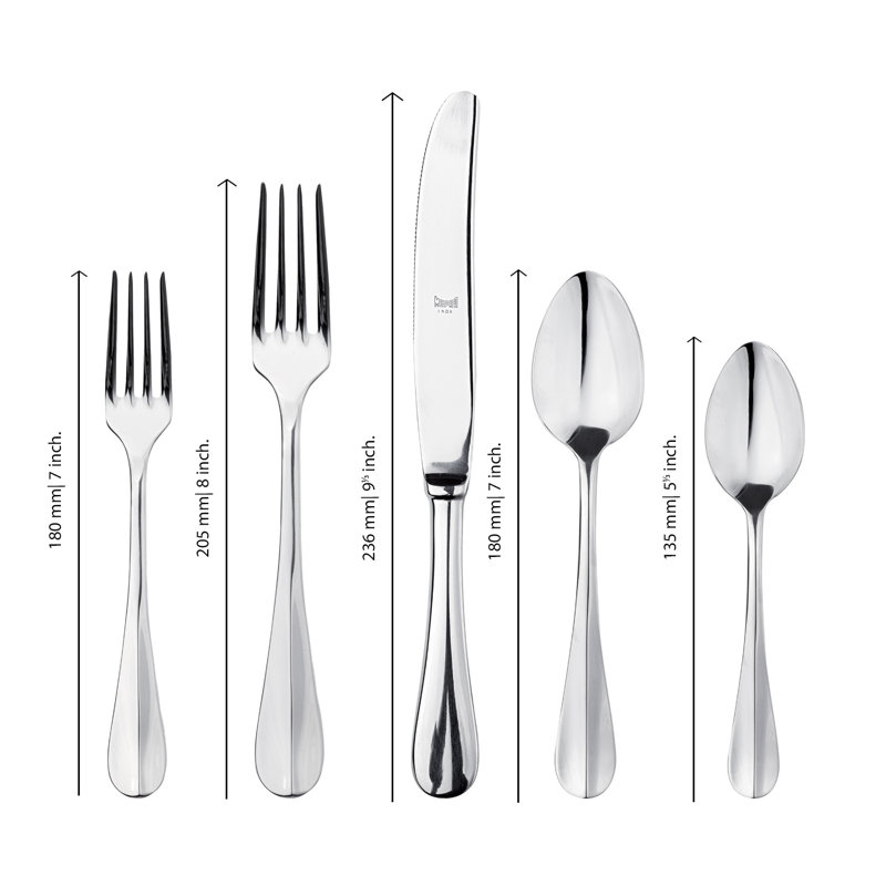 Roma 20 - Piece Stainless Steel Flatware Set - Service for 4