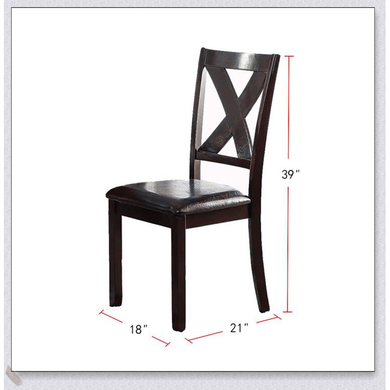 Ensemble de salle à manger moderne 6 pièces avec table, 4 chaises et banc au fini espresso pour une salle à manger élégante et confortable