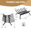 38cm W Metal Log Rack