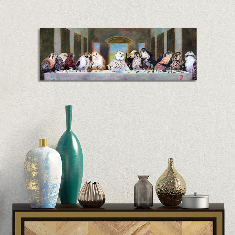 Birds Of Pray by Barton DeGraaf - Panoramic Painting on Canvas, 30.48cm H x 91.44cm W x 1.91cm D, Wrapped Canvas