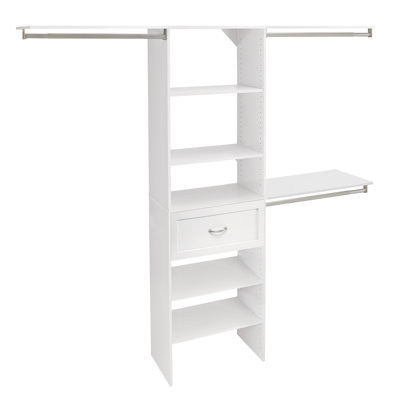 SuiteSymphony 84" W - 120" W Closet System with Drawer