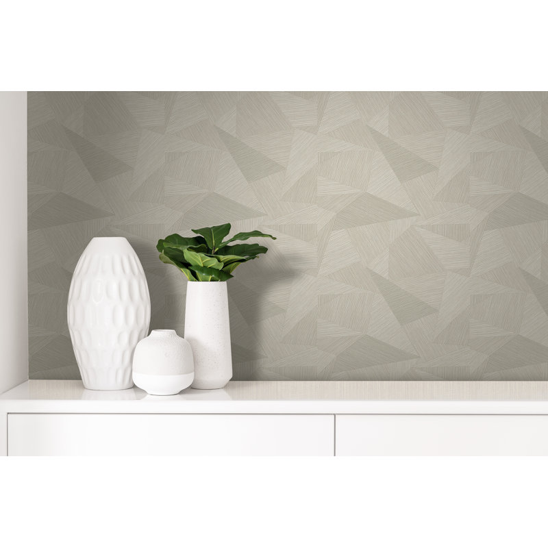 Papier peint formes géométriques Beathe, Beige