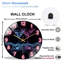 Horloge murale en verre Neon