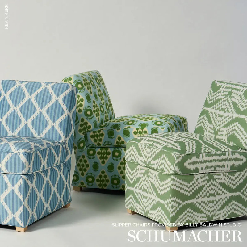 Asaka Ikat Fabric, Green