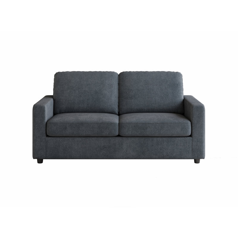 Canapé-lit avec matelas en mousse, gris, Grey