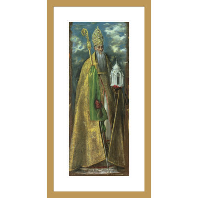 Saint Augustin d'Hippone (354-430) par El Greco - Estampe numérique encadrée