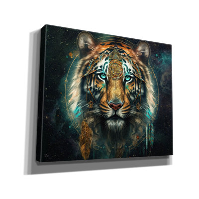 «Spirit Tiger» par Cameron Gray, art mural sur toile