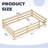 Montessori Floor Bed - Pine Wood Frame with Safety Guardrails-1463258180-1463258183