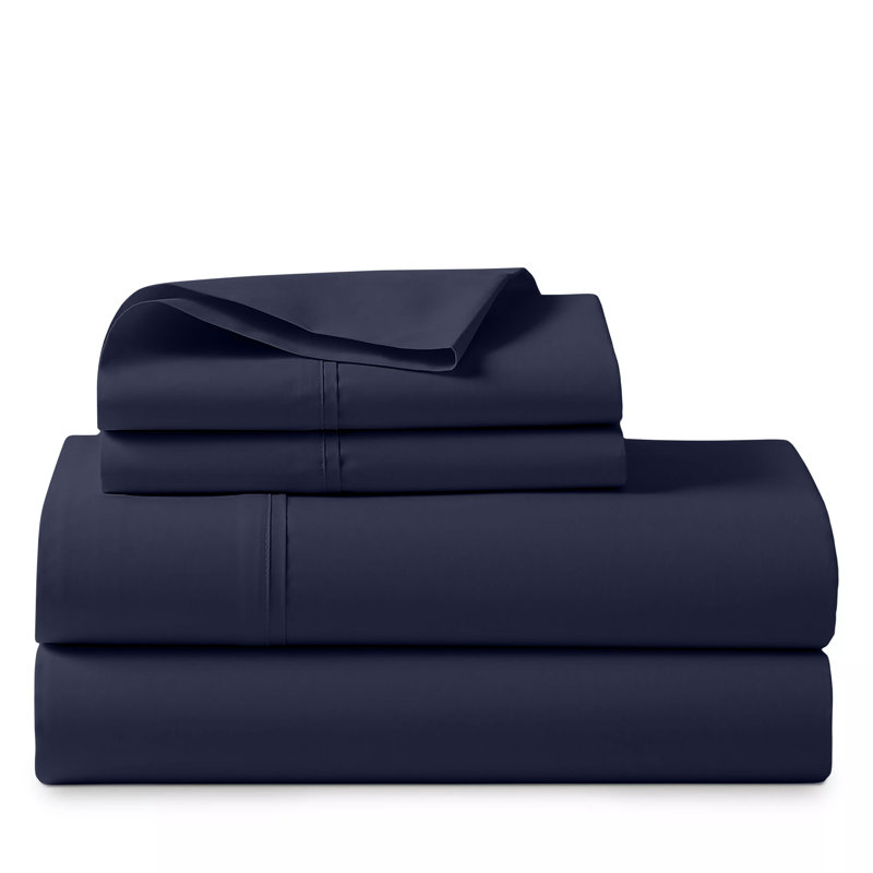 Monte Carlo Egyptian Cotton Sheet Set, Navy, California King