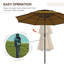 Parasol de marché extérieur avec manivelle-779506529