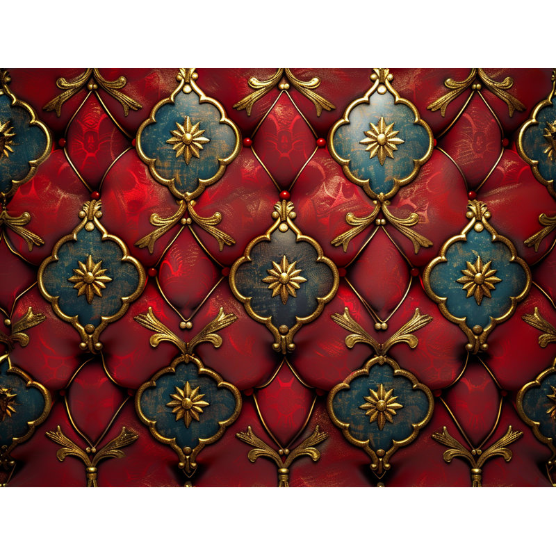 Édredon décoratif de style victorien avec motif rétro, Édredon simple très long