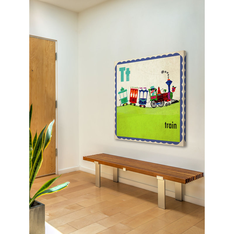 «Train», reproduction sur toile tendue, H 24 po x l 24 po x P 1,5 po