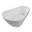 Lucinda 65.5'' x 28.37'' Soaking Acrylic Bathtub-43465970
