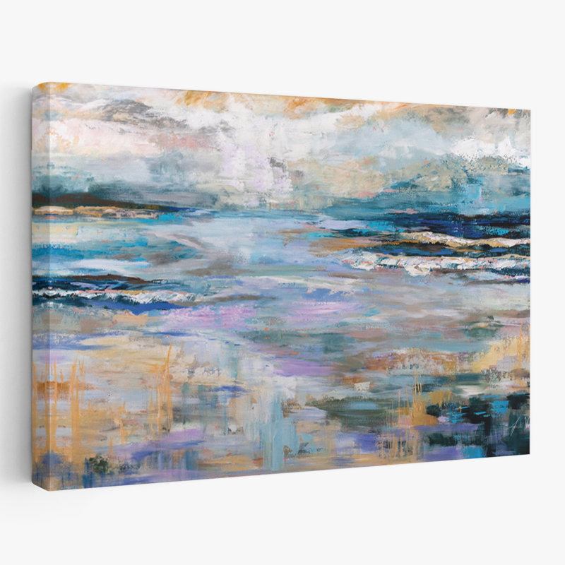 Bord de mer et plage, H 24 po x l 16 po