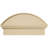 Segment Arch Smooth Signature Urethane Pediment, Primed Tan-103255384-113022677