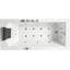 Baignoire tourbillon autoportante 71 "x 32"