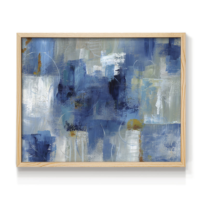 Bleu matin - reproduction encadrée, H 8 po x l 10 po, Naturel